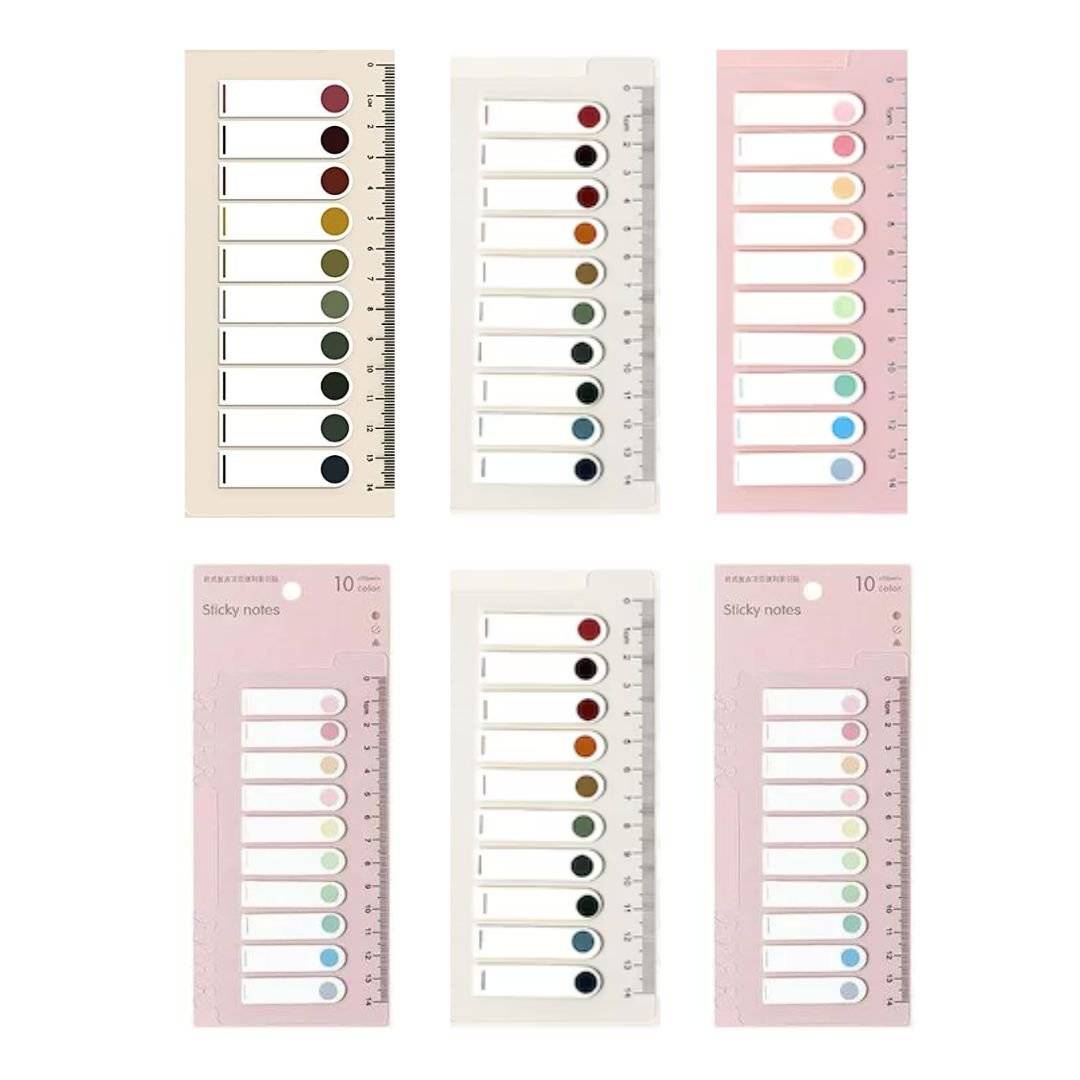 Multi-coloured sticky note - doted (100 Pcs/Pack)