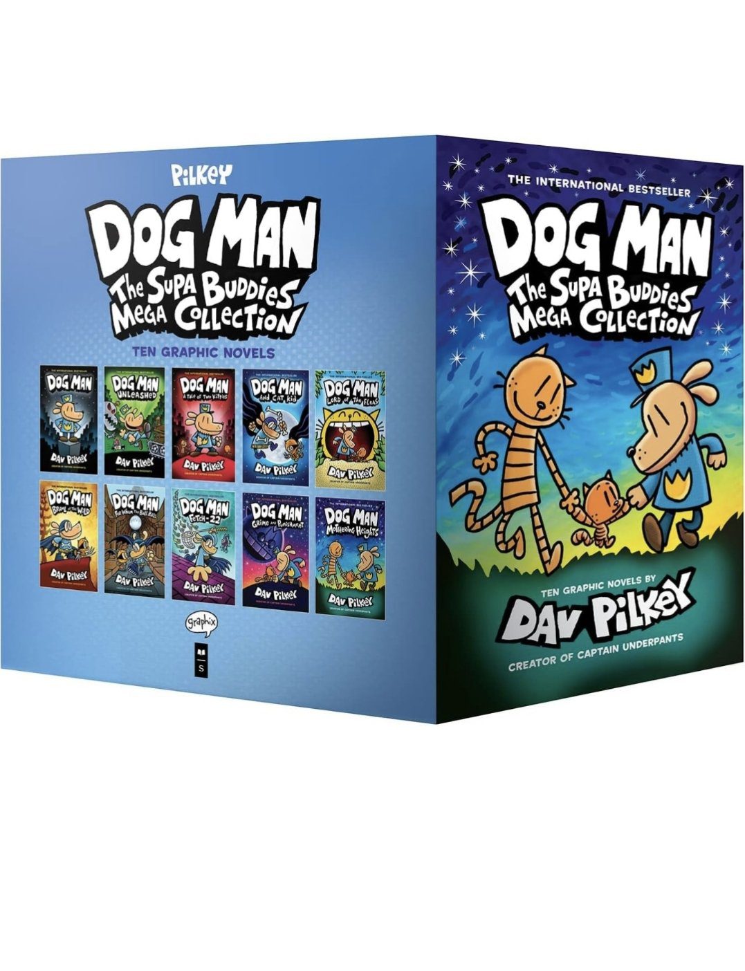 Dog Man: The Supa Buddies Mega 10 Book Collection by Dav Pilkey