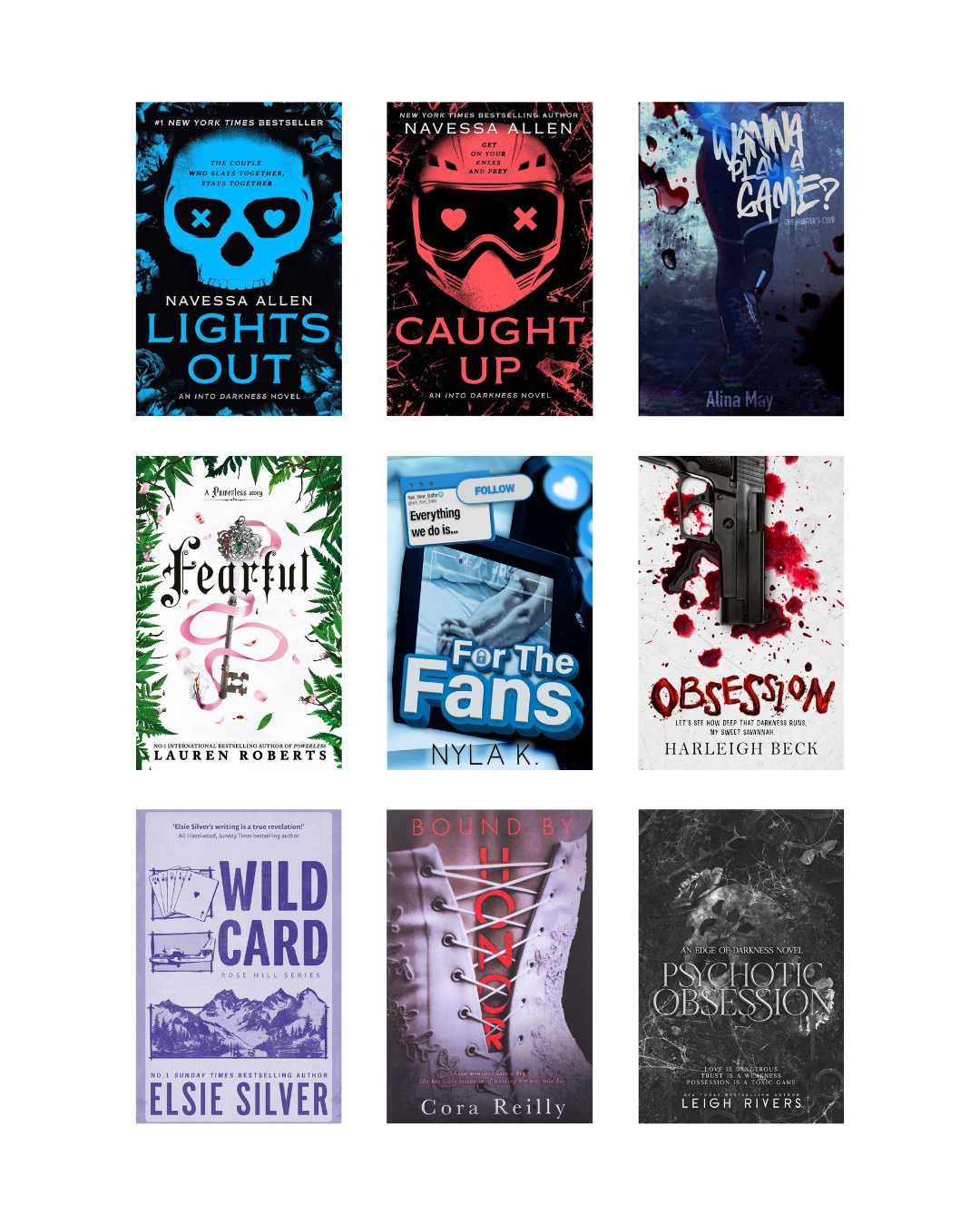 Dark Romance Novels Combo (9 Books) - Paperback