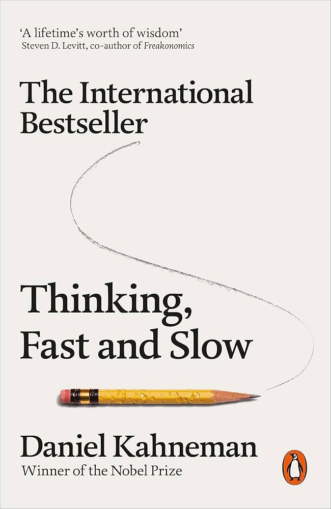 Thinking, Fast and Slow by Daniel Kahneman (Paperback | Psychology, Self-Help, Decision Making)