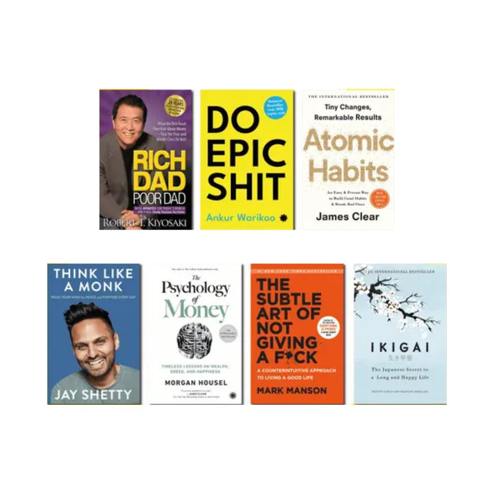 Bestselling Self-Help Book Combo – Set of 7 Must-Reads