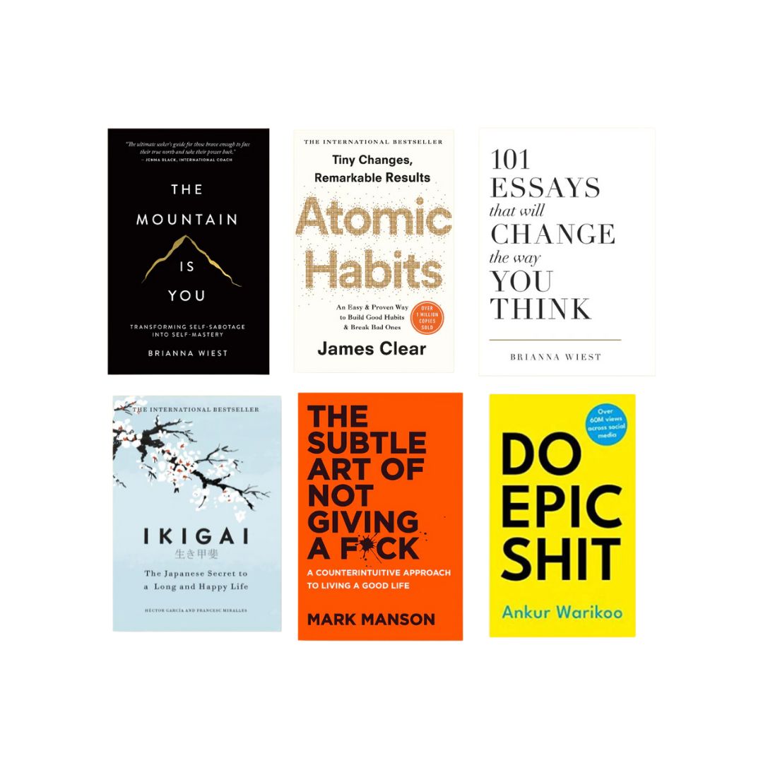 Bestselling Self-Help Book Combo (Set of 6)