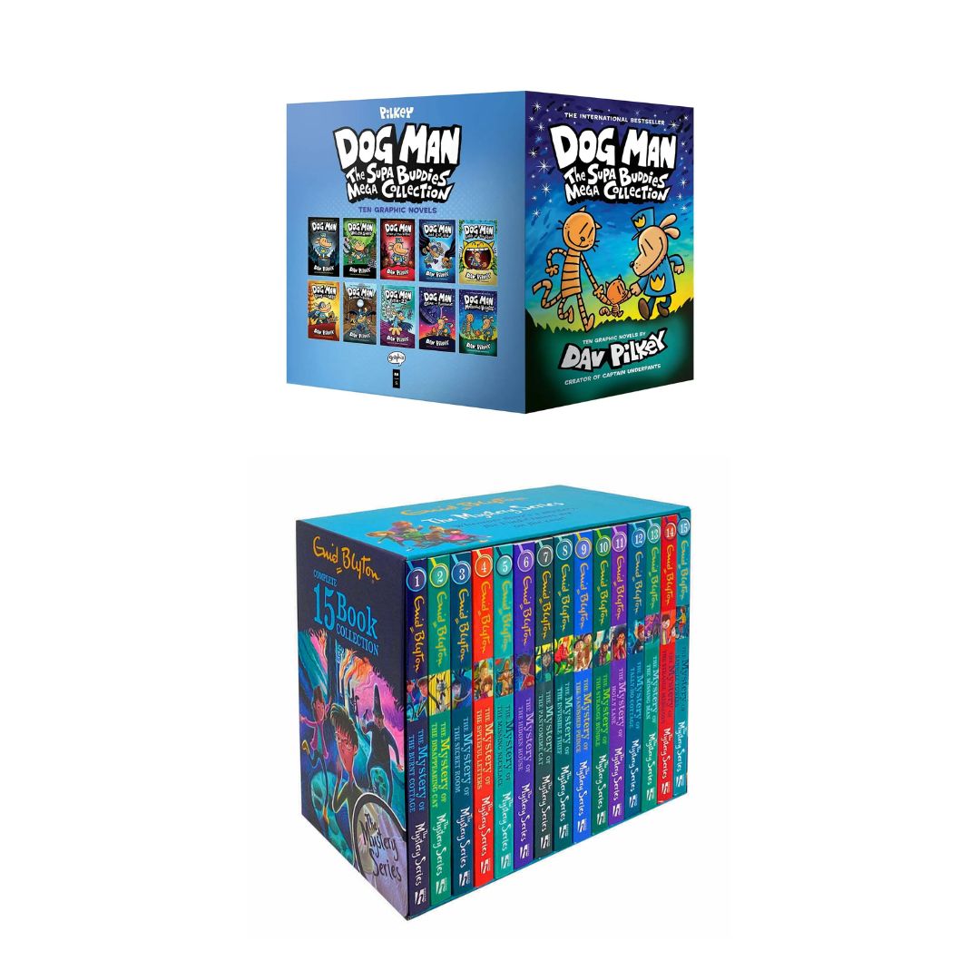 Dog Man: The Supa Buddies Mega Collection + The Enid Blyton Mystery Series – 15 Book Collection