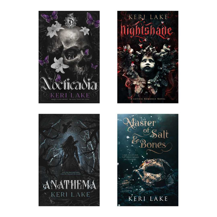 Keri Lake Books Combo (Nocticadia + Anathema + Nightshade + Master of Salt & Bones) 4 Books