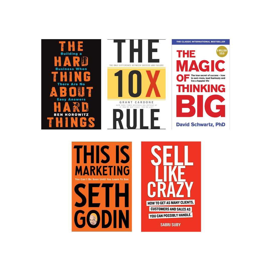 Business, Sales &amp; Marketing Essentials Book Set (5 Paperback Books Collection)