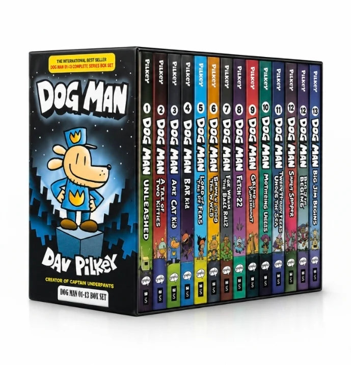 Dog Man Complete Box Set (Books 1–13) by Dav Pilkey