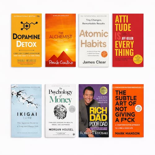 Ultimate Self-Help & Financial Mastery 8-Book Box Set (Paperback Collection)