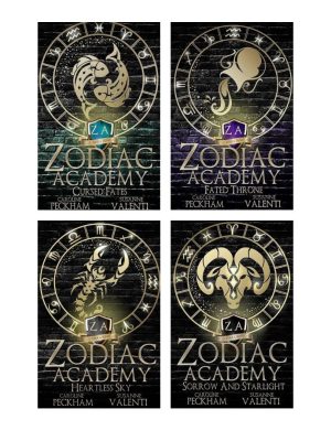 Zodiac Academy Books 5, 6, 7, 8 (Cursed Fates + Fated Throne + Heartless Sky + Sorrow and Starlight) by Caroline Peckham