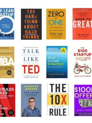 12 Business & Startup Books Combo – Entrepreneurship, Leadership & Growth Collection